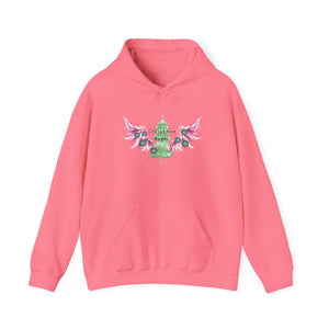 Whimsical Christmas Angel Hoodie, Cozy Holiday Sweatshirt, Festive Gift for Him/Her, Winter Layer, Unique Seasonal Apparel