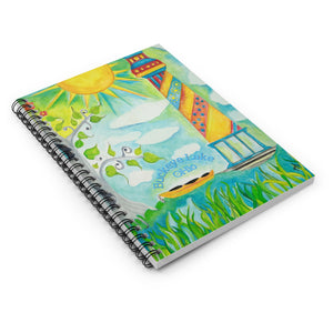 Lighthouse Themed Buckeye Lake, Ohio Journal - Spiral Notebook