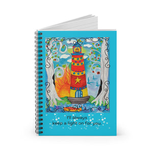 Journal Gift - "
I'll Always Keep a Light On For You"
