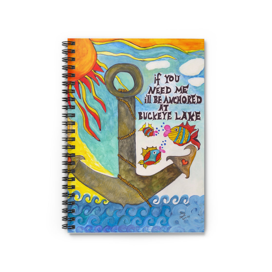 Spiral Notebook - Anchored at Buckeye Lake