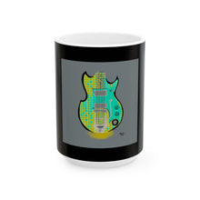 Load image into Gallery viewer, Teal Electric Guitar Mug | Ceramic Coffee Cup
