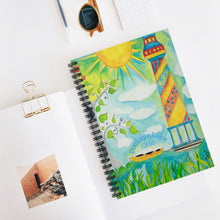 Load image into Gallery viewer, Lighthouse Themed Buckeye Lake, Ohio Journal - Spiral Notebook
