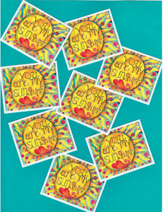 You Are My Sunshine Stickers 3 Pack